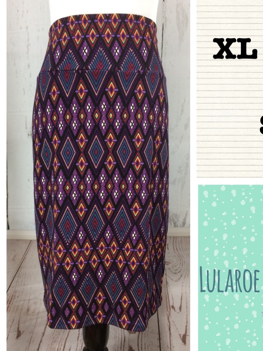 XL NWT Lularoe Cassie pencil skirt.